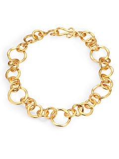 Stephanie Kantis Short Link Chain Necklace   Gold