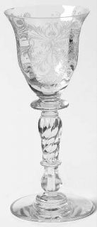 Tiffin Franciscan Byzantine Clear Cordial Glass   Stem #037/15037,Clear    Etche