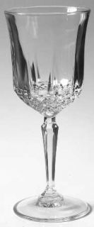 Anchor Hocking Legacy Wine Glass   24% Lead,Star Cut Design On Bowl