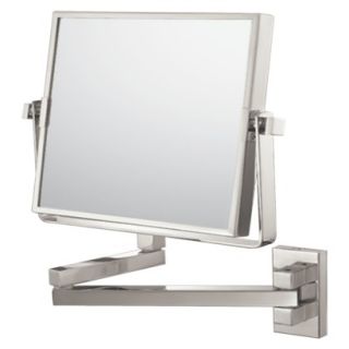 Vanity Mirror Square Wall Mirror 7.75 Brushed Nickel