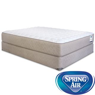 Spring Air Back Supporter Bancroft Firm King size Mattress Set (KingSet includes Mattress, foundationFirst layer Quilted top has dacron fiber, 0.75 inch support foamSecond layer 0.375 inch memory foam on top of ergonomically zoned and tempered heavy du