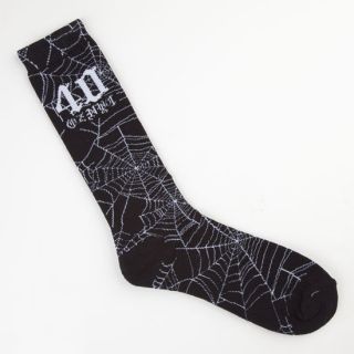 Spider Web Mens Crew Socks Black One Size For Men 235514100