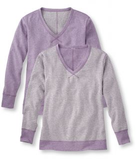 Womens Double Knit Reversible Tee, Pullover