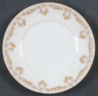 Altrohlau Fairy Rose Bread & Butter Plate, Fine China Dinnerware   Ring Of Pink