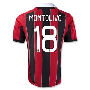 adidas AC Milan 12/13 MONTOLIVO Home Soccer Jersey