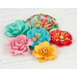 Anna Marie Flowers   Mulberry Paper 1.75 To 2.5 6/pkg