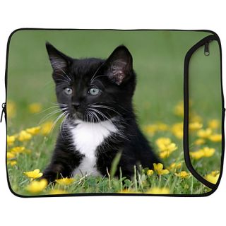 15 Designer Laptop Sleeve Midnight Kitten   Designer Sleeves L