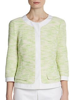 Marielle Tweed Cropped Jacket   Appletini