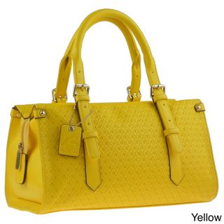 Buxton Gianna Geometric Embosed Satchel