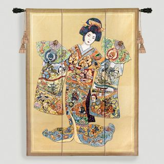 Geisha Tapestry Wall Hanging   World Market