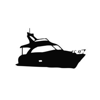 Boat Yacht Ship Vinyl Wall Decal (BlackEasy to apply You will get the instructionDimensions 22 inches wide x 35 inches long )