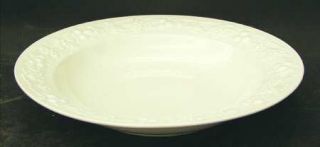 Homer Laughlin  Theme Off White (Eggshell) Rim Soup Bowl, Fine China Dinnerware
