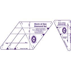 Multi sized Diamond Template Set storm At Sea 2/pkg