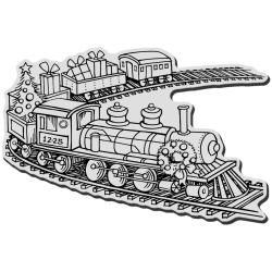 Stampendous Christmas Cling Rubber Stamp   Toy Train