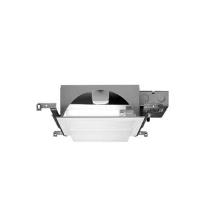 Halo H242 Recessed Lighting Can, 9 Square Compact Fluorescent 13W 2Lamp NonIC Shallow Housing for New Construction