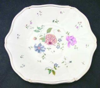 Wedgwood Rosemeade Square Cake Plate, Fine China Dinnerware   Bone, Multicolor F