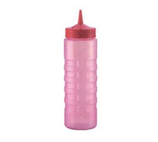 Vollrath 24 oz Squeeze Bottle Dispenser   Bottle Only, Red
