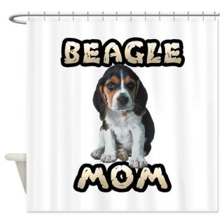  Beagle Mom Shower Curtain  Use code FREECART at Checkout