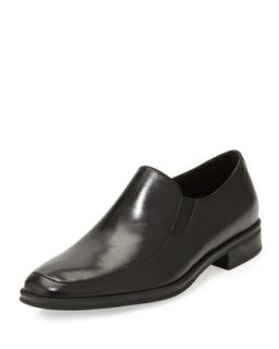 Pitto Leather Loafer, Black