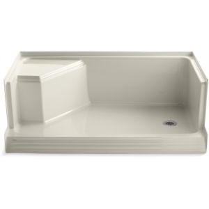 Kohler K 9496 47 Memoirs Memoirs 60 Shower Receptor With Integral Seat at Left