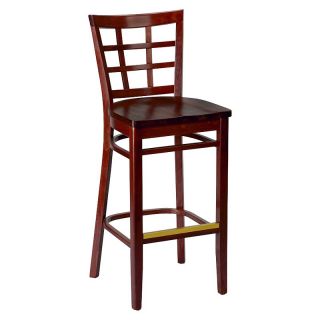 Regal Anderson Window Pane 26 in. Counter Stool with Wood Seat Natural   2411W 