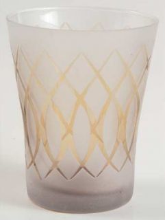 Mikasa Cheers Artistry Tapestry Double Old Fashioned   Frosted/Amber,Geometric L