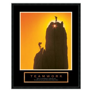 J and S Framing LLC Teamwork Sunset Climbers Framed Wall Art   23.02W x 29.02H