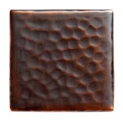 Copper 2 X 2 Accent Tile (pack Of 3) (CopperHardware finish Antique CopperDimensions 2 inches long x 2 inches wide x 0.25 inches deepHand hammered copper accent tileNote Due to the handmade nature of this product, there may be slight variations in size
