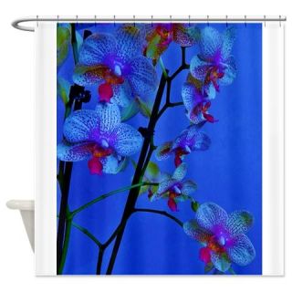  blue orchids Shower Curtain  Use code FREECART at Checkout