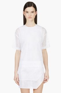 Jacquemus White Number 21 Mosquito Net Blouse