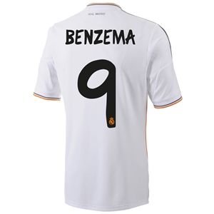 adidas Real Madrid 13/14 BENZEMA Home Soccer Jersey