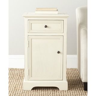 Jarome Cream End Table (CreamMaterials Poplar woodDimensions 30.1 inches high x 17.9 inches wide x 15 inches deepThis product will ship to you in 1 box.Furniture arrives fully assembled )