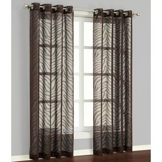 Zambia Chocolate 84 inch Curtain Panel Pair