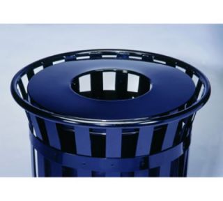 Witt Industries 23.75 in Outdoor Flat Top Lid For M3601 Trash Cans, Black