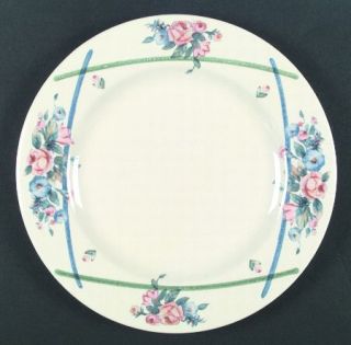 Pfaltzgraff Gatehouse Dinner Plate, Fine China Dinnerware   Pink & Blue Floral,