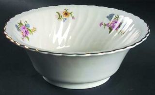 Aberdeen Portland 9 Round Vegetable Bowl, Fine China Dinnerware   Flowers On Bo