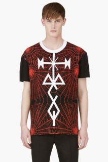 Mcq Alexander Mcqueen Black And Red Graphic Print T_shirt