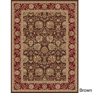 Rhythm 105332 Transitional Area Rug (9 3 X 12 6) (Varies based on option selectedSecondary Colors Green, brown, red, blueShape RectangleTip We recommend the use of a non skid pad to keep the rug in place on smooth surfaces.All rug sizes are approximate