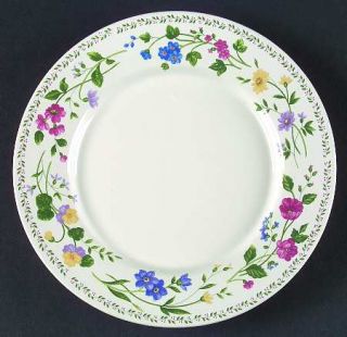 Farberware English Garden (225/225a,White Bckgd) Salad Plate, Fine China Dinnerw