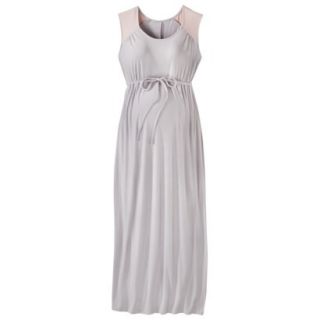 Liz Lange for Target Maternity Cap Sleeve Maxi Dress   Gray/Pink S