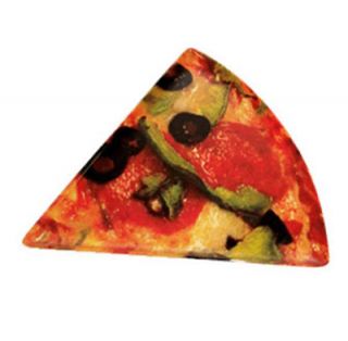 GET Mama Mia Triangle Pizza Plate, 8.5 x 9 in, Melamine