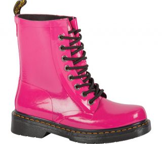 Womens Dr. Martens Drench 8 Eye Boot Patent   Hot Pink Patent Vulcanised Rubber