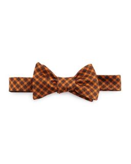 Gingham Bow Tie, Orange