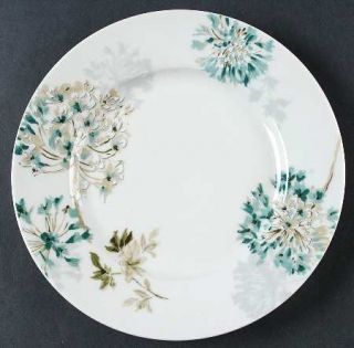 Mikasa Silk Floral Teal Salad Plate, Fine China Dinnerware   Teal & Green Floral