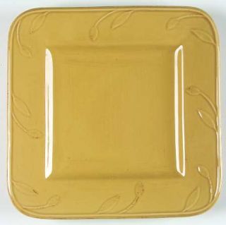Signature Sorrento Wheat (Gold) Square Salad Plate, Fine China Dinnerware   Must