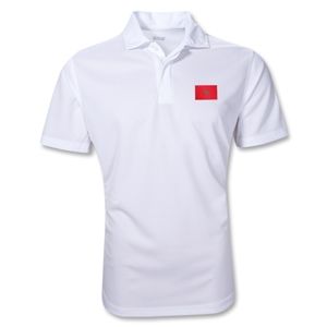 hidden Morocco Polo Shirt (White)