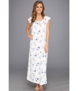 Carole Hochman Garden Daisies Long Nightgown Womens Pajama (White)