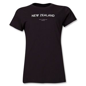 New Zealand 2013 FIFA U 17 World Cup UAE Womens T Shirt (Black)