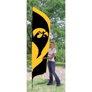 Iowa Hawkeyes Tall Team Flag