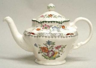 Spode Chinese Rose Teapot & Lid, Fine China Dinnerware   Imperialware, Floral, G